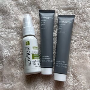 3 Hair Samples - Living Proof and Biolage - Brand New